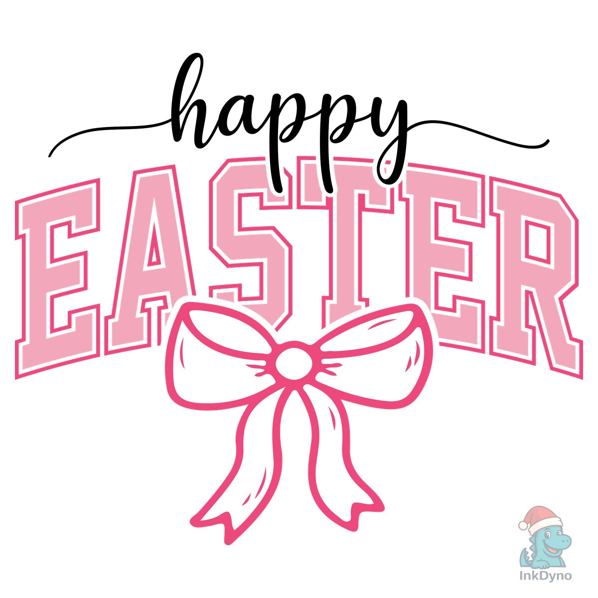 Happy Easter Coquette Bow Easter