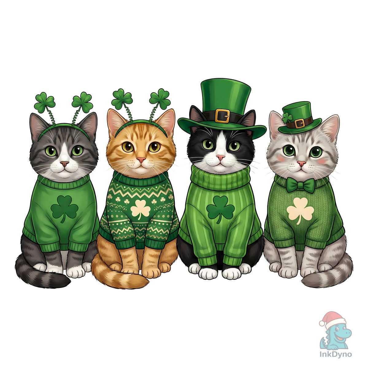 St Patrick's Day Cats