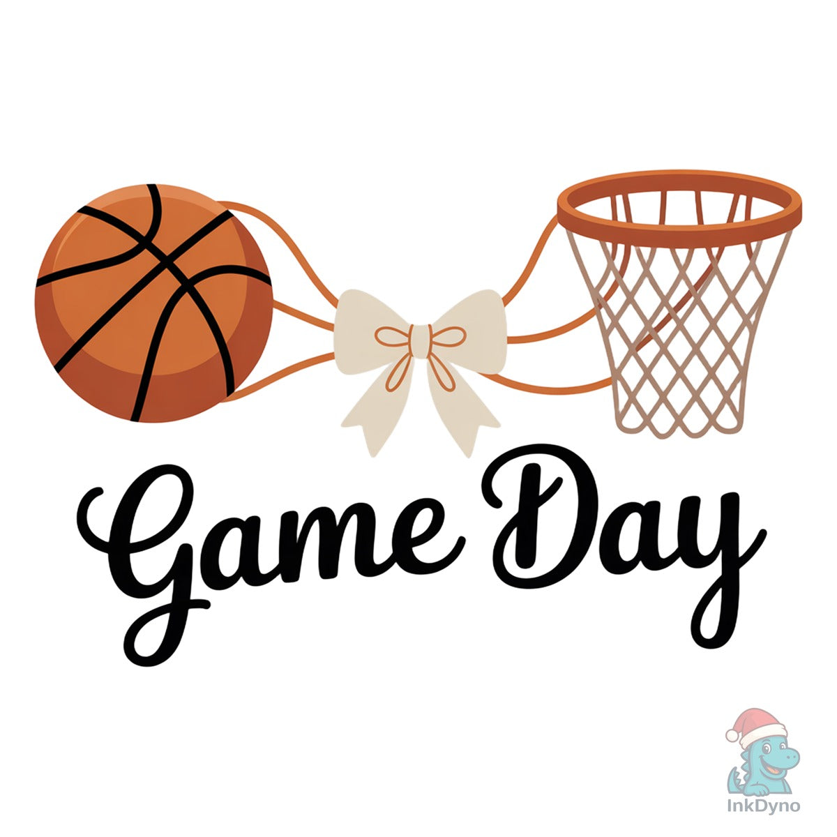 Game Day Basketball Faux Yarn Baske