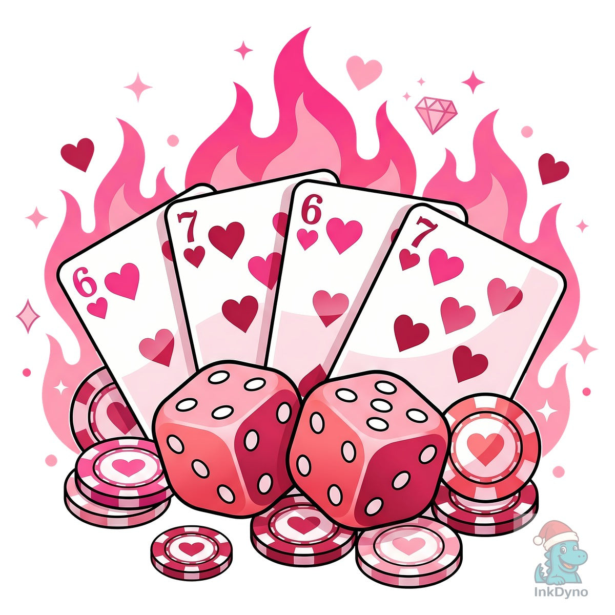 Six Seven Viral Meme Casino Sublimation