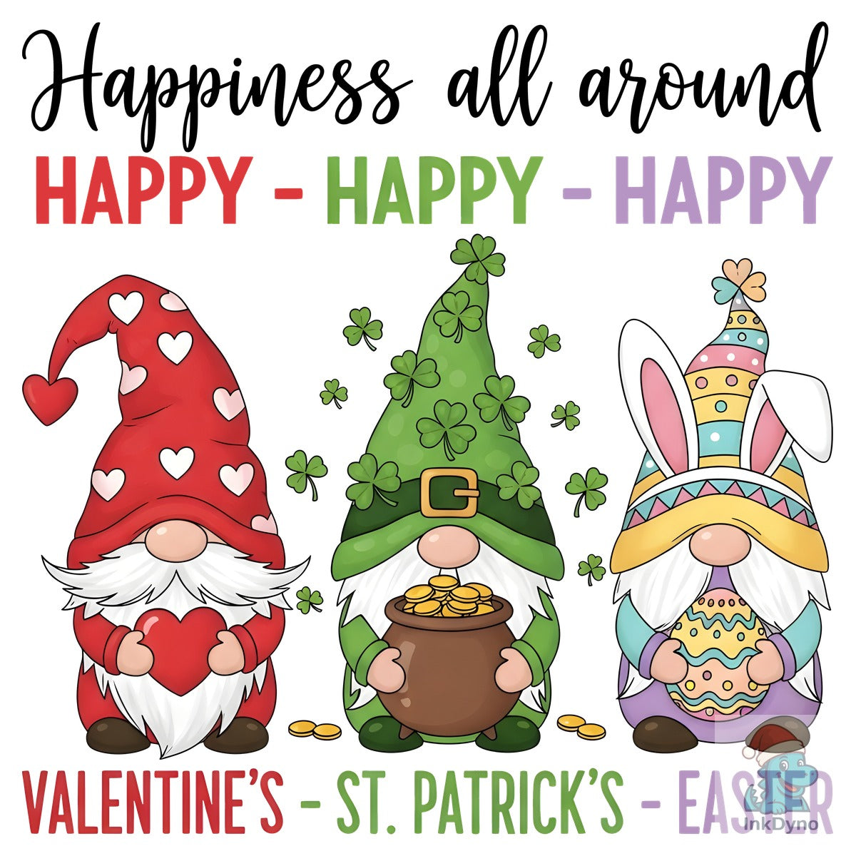 Valentine's St Patrick's Easter Gnome