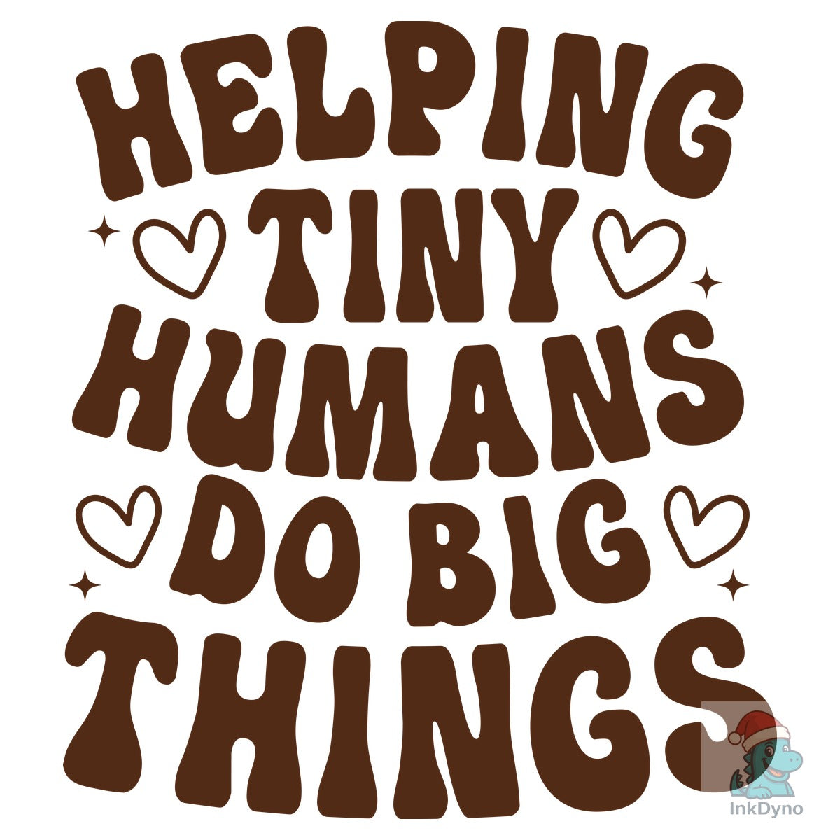 Funny Teacher Shirt Design Helping Tiny