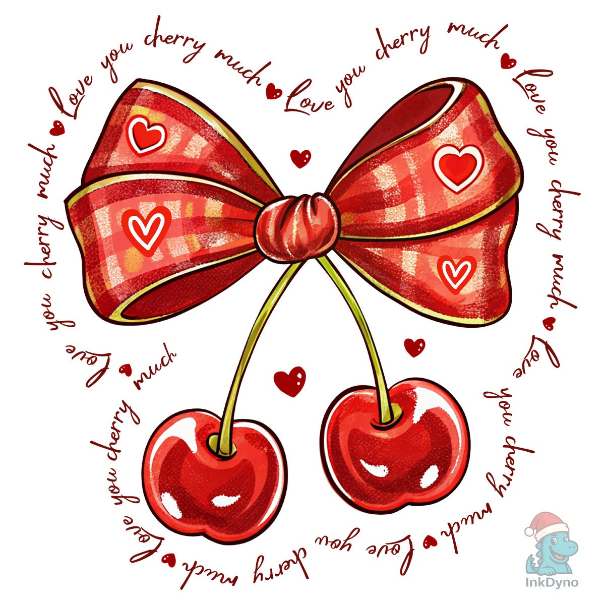 Love You Cherry Much Coquette Bow