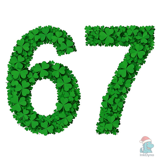 Lucky Shamrock 67 Number - DTF Transfer