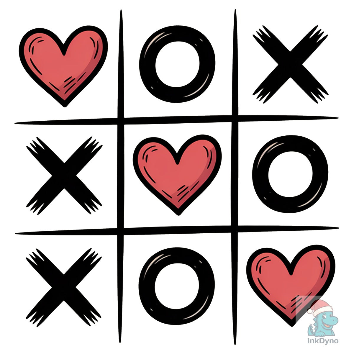 Valentine Tic Tac Toe Heart Game
