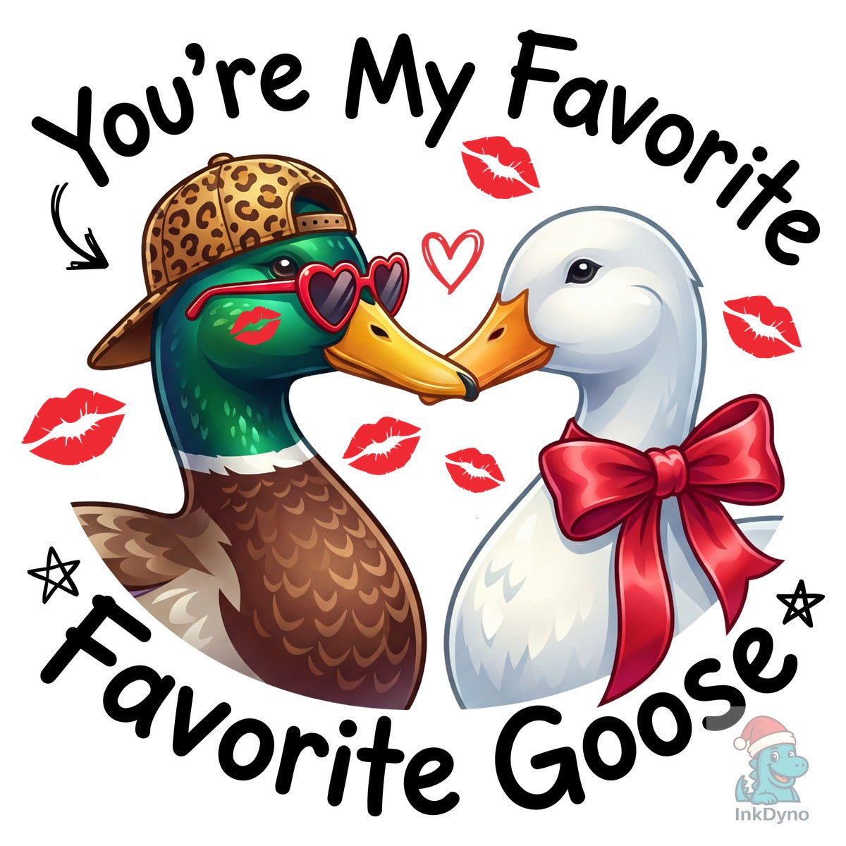 Valentines Goose Couple
