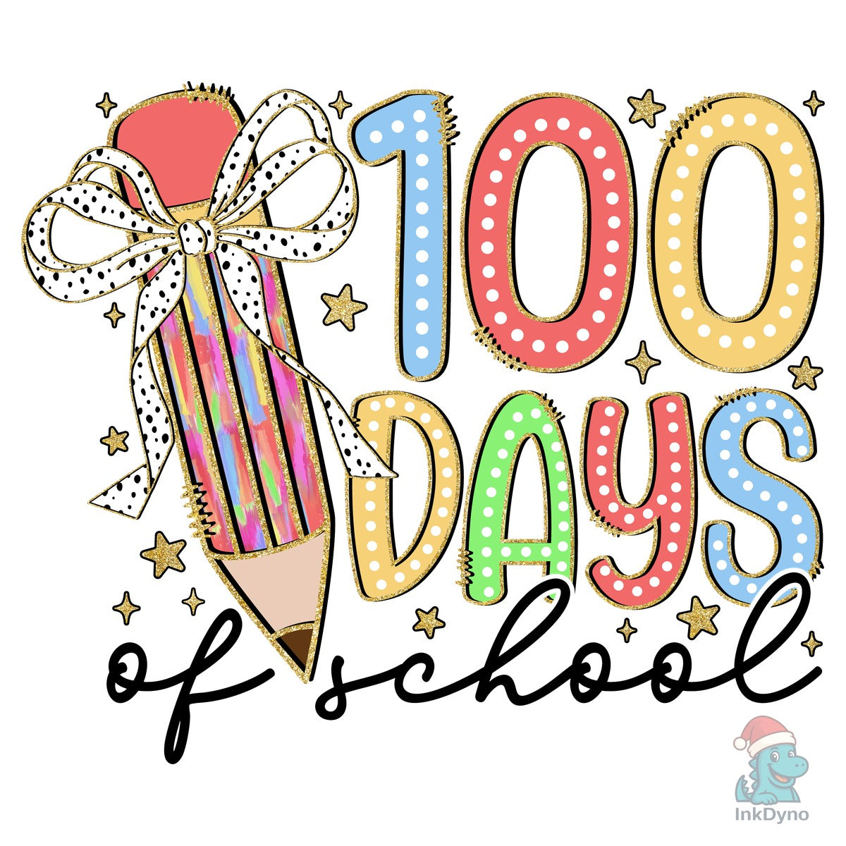 100 Days of School Cute Pencil Bow