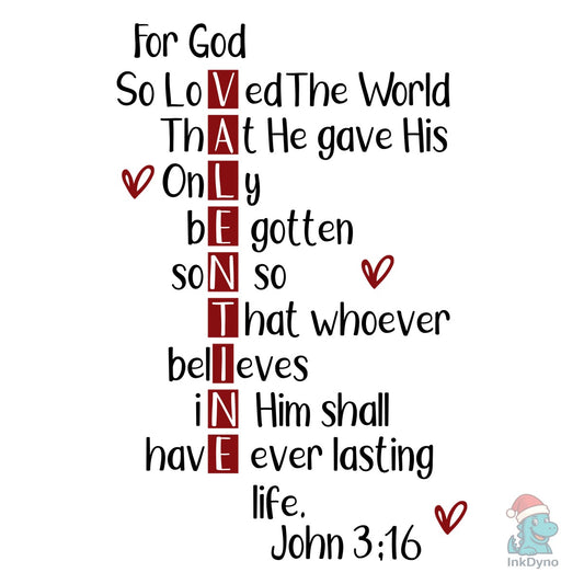 For God so Loved the World - DTF Transfer