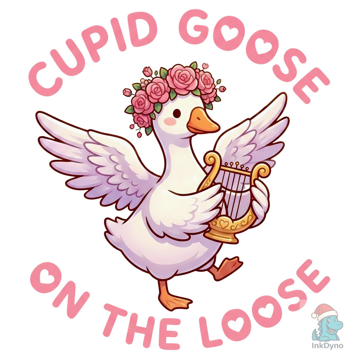 Cupid Goose on the Loose Valentine
