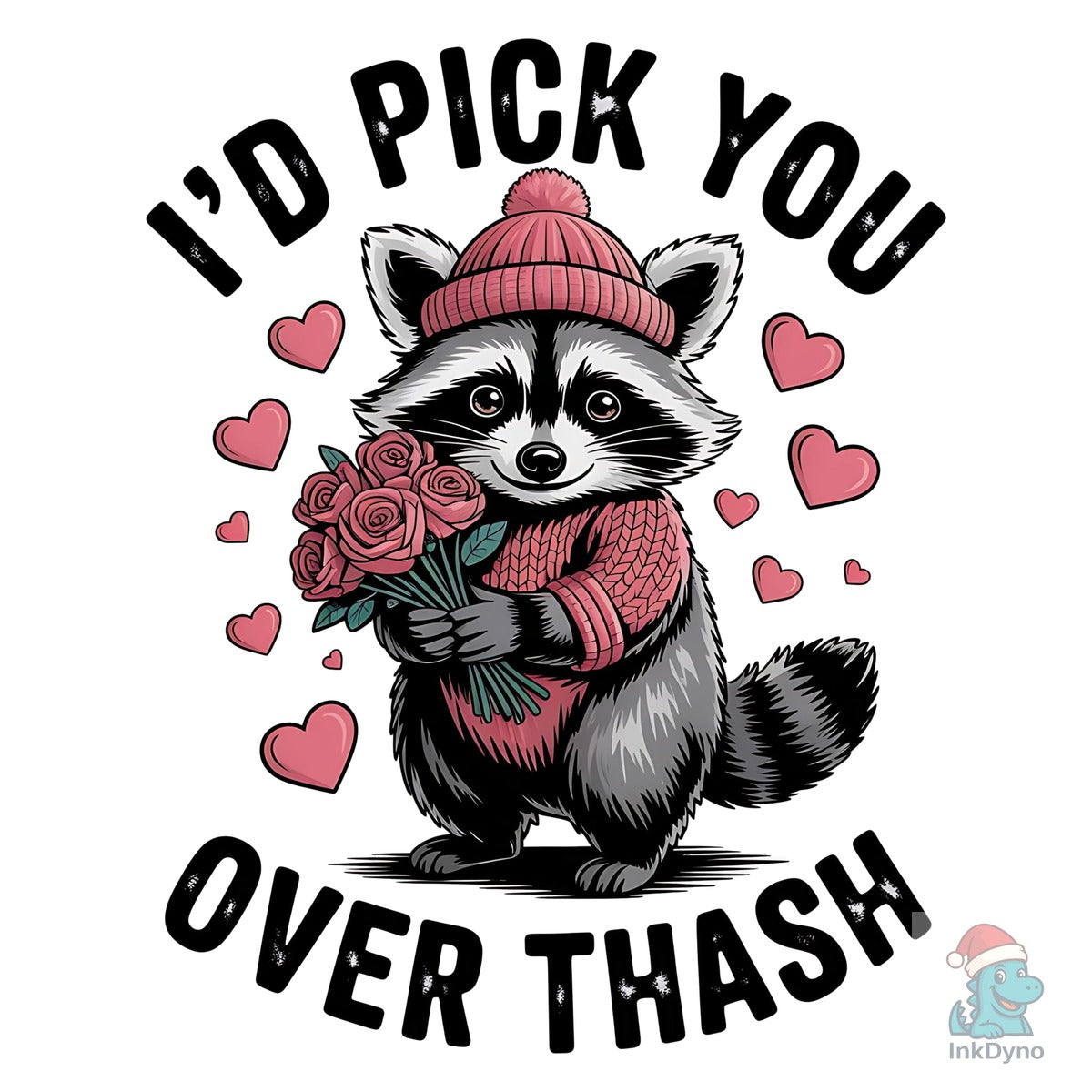 Funny Raccoon Valentine's Day