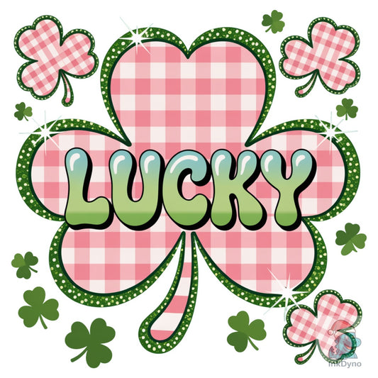 Lucky Clover Bubble St Patrick's - DTF Transfer