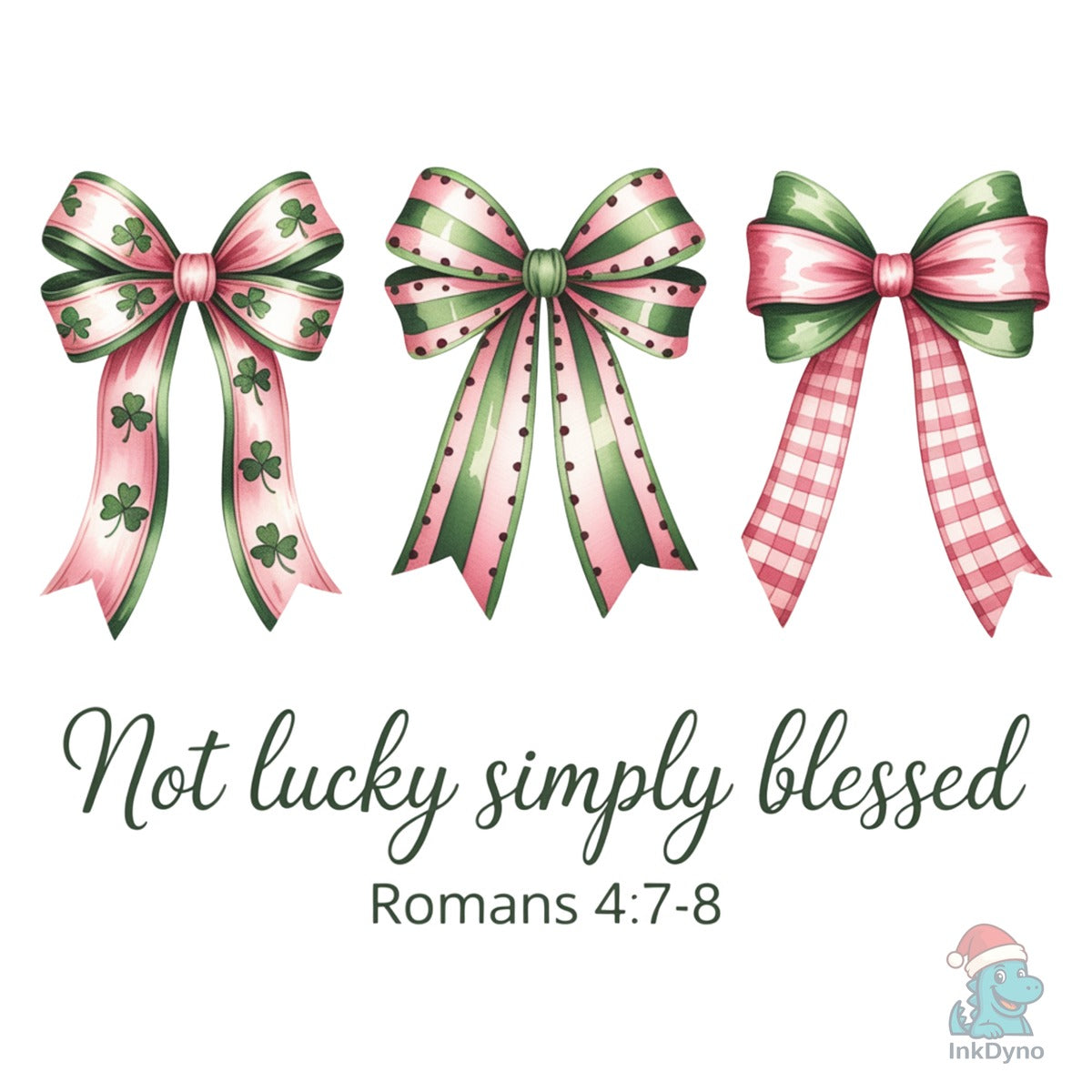 Not Lucky Simply Blessed Bow