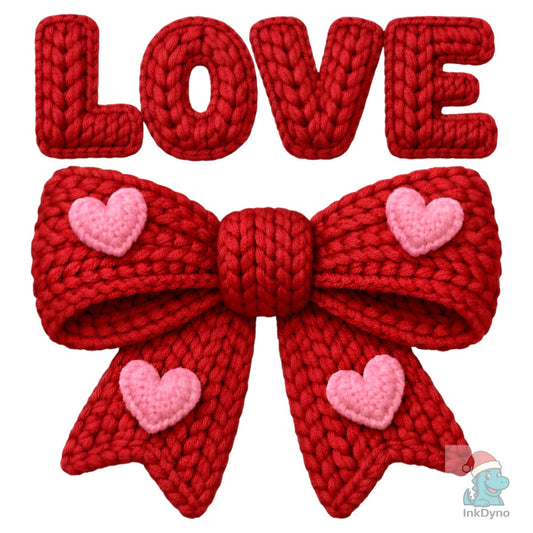 Valentine Love Bow Valentine - DTF Transfer