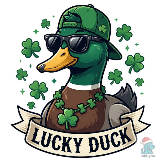 St Patrick's Day Lucky Duck Sublimation - DTF Transfer