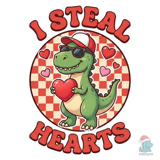 Cute Dinosaur Valentine - DTF Transfer