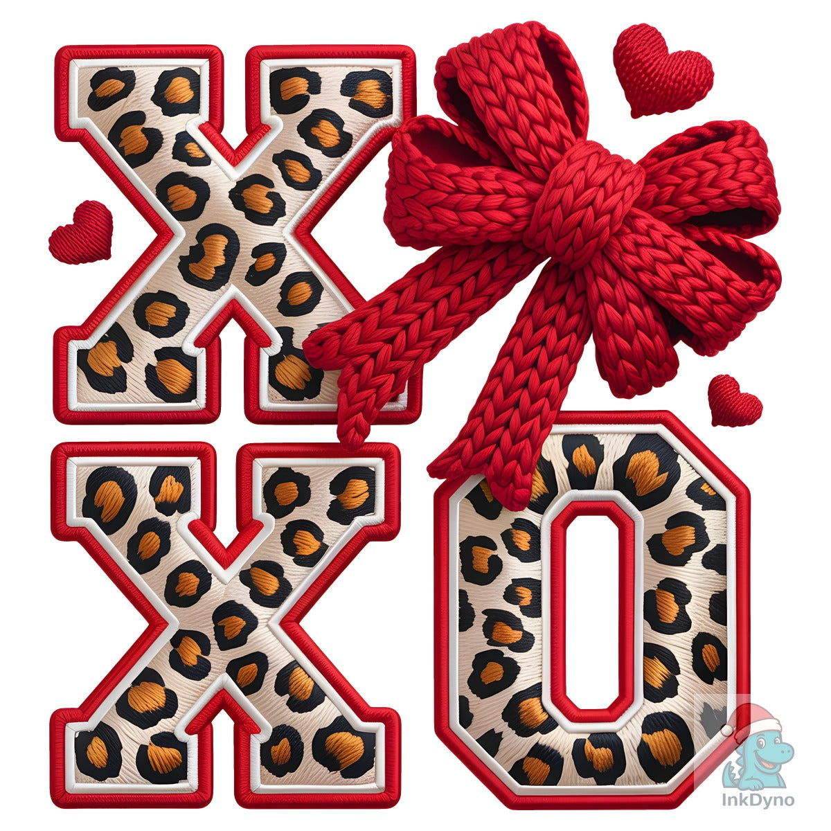 XOXO Leopard Print Valentine Design