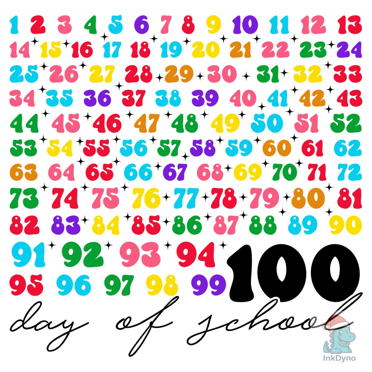 100th Day of School Teacher Kids 100