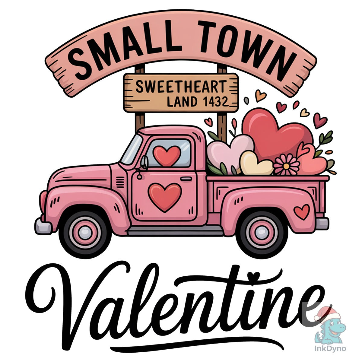 Retro Small Town Valentines Western