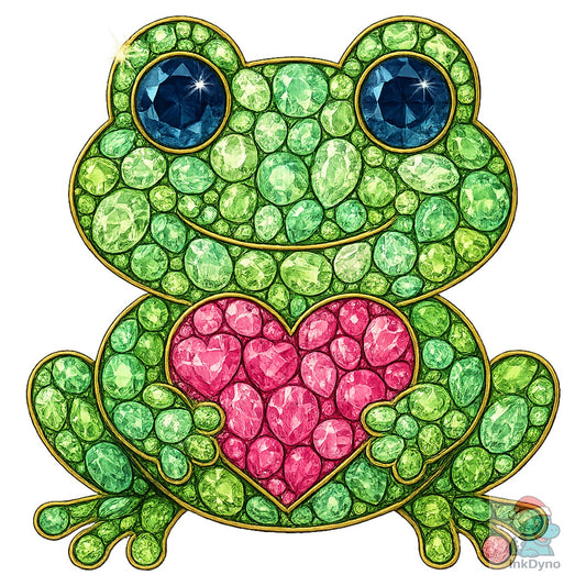 Faux Rhinestone Frog - DTF Transfer