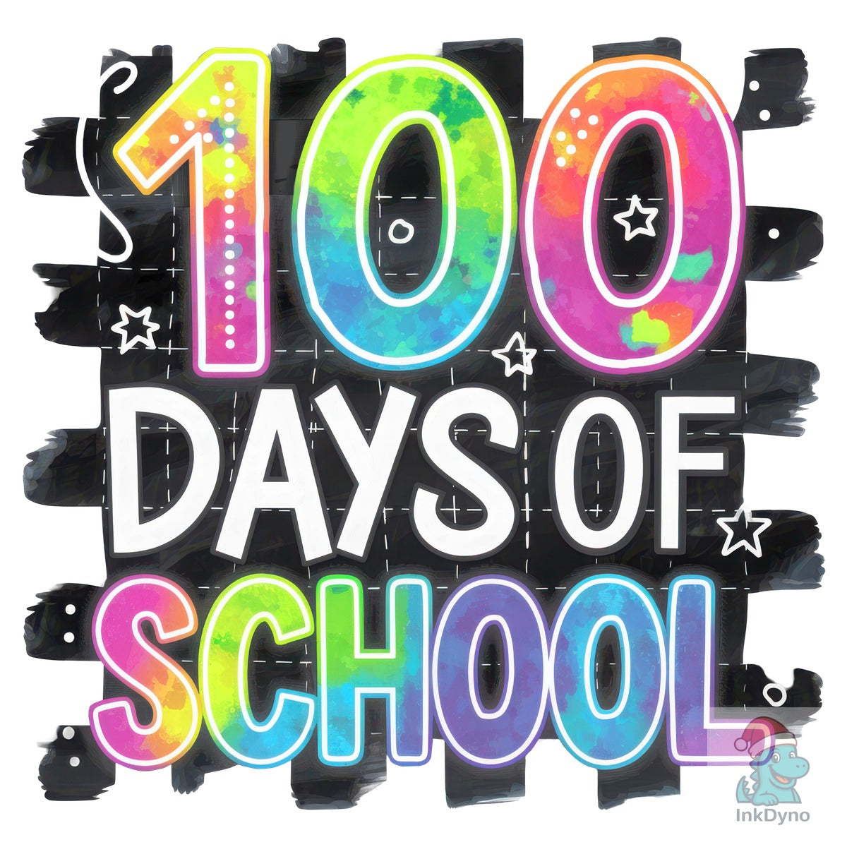 Colorful Neon 100 Days of School
