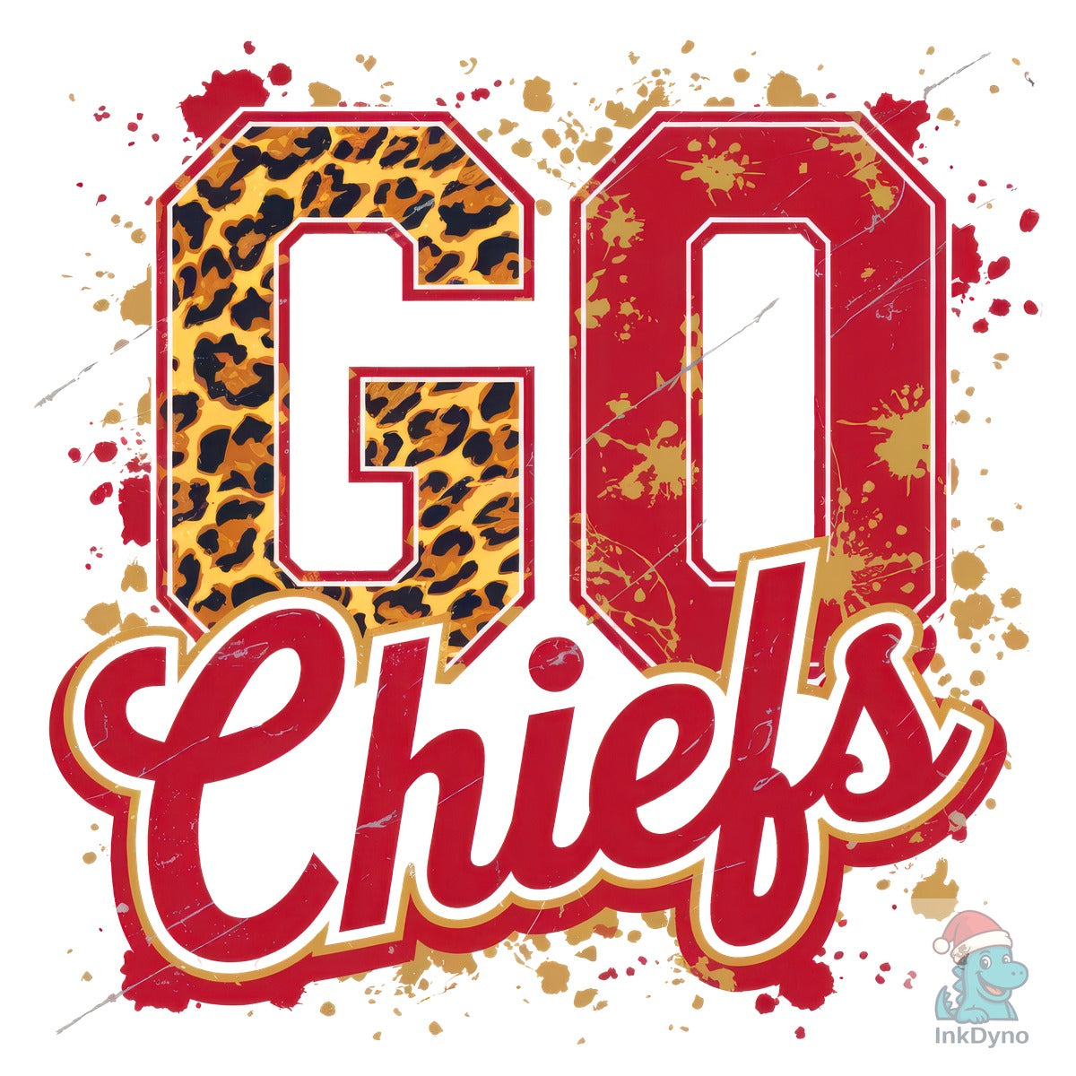 Go Chiefs Red Football Masscot