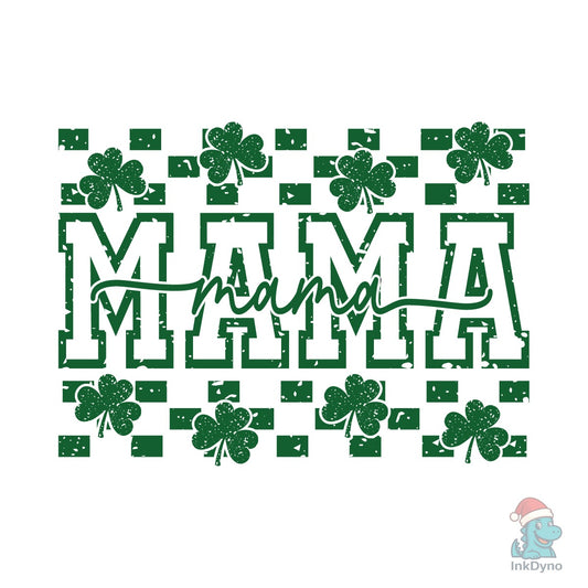 Mama St Patrick's Day Retro Shamrock - DTF Transfer