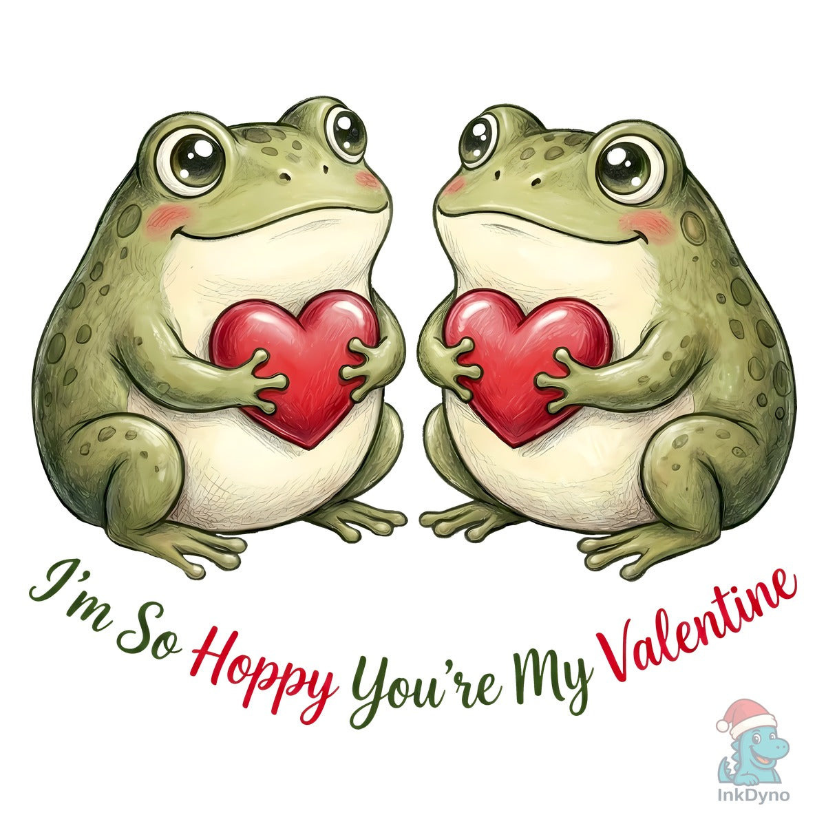 Romantic Frog Couple Valentine