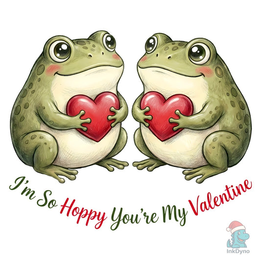Romantic Frog Couple Valentine - DTF Transfer