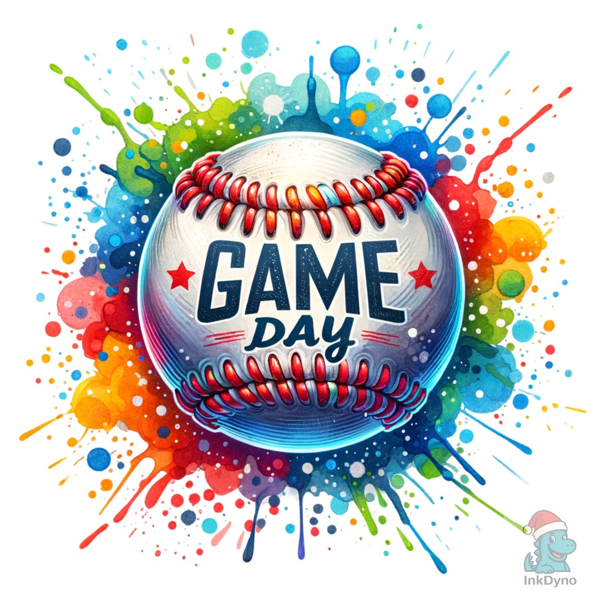 Colorful Baseball Game Day