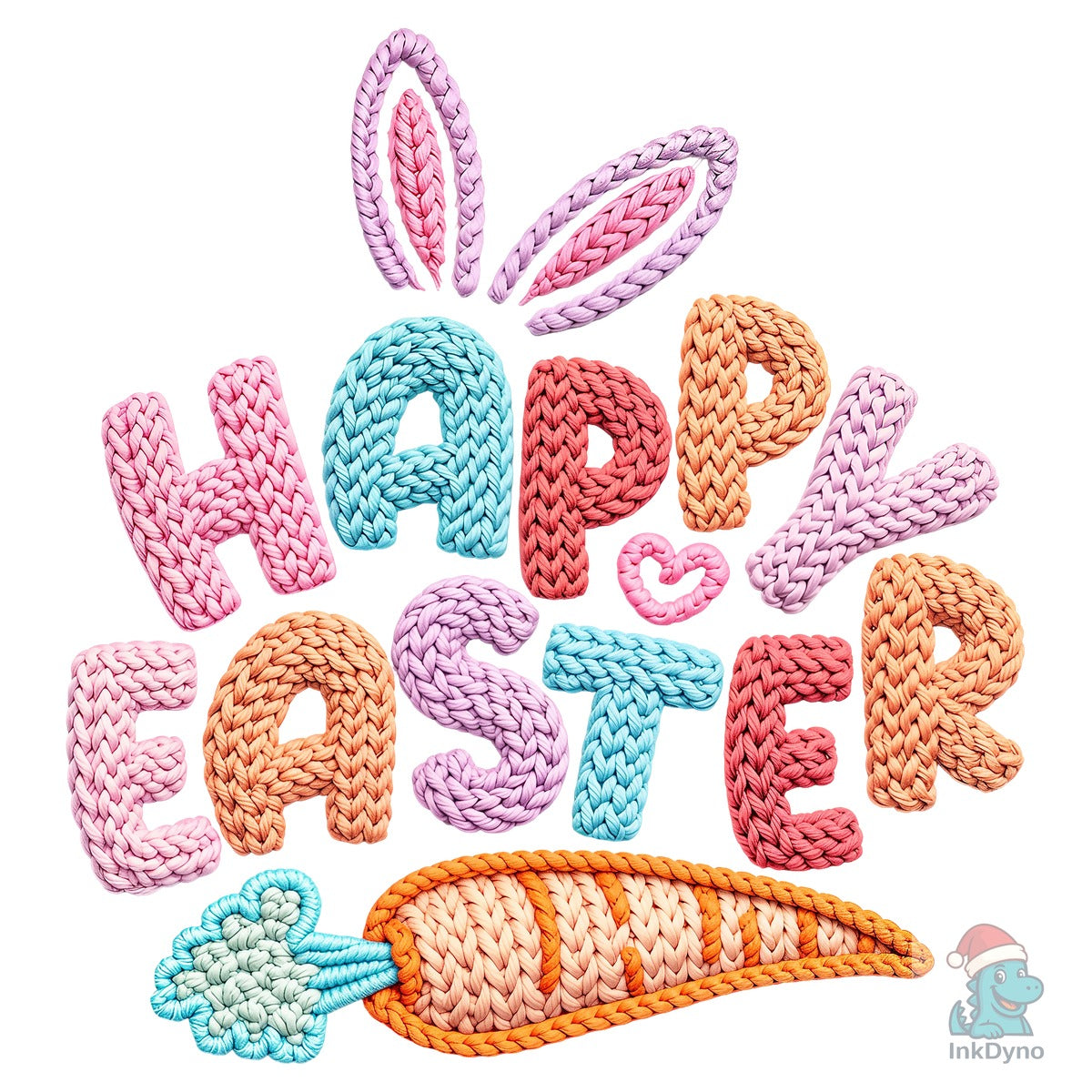 Happy Easter Bunny Faux