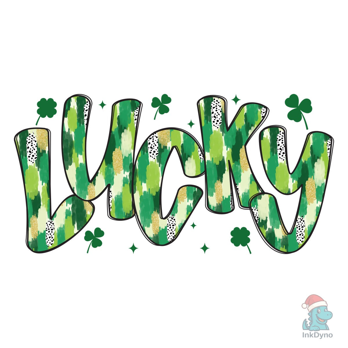 Lucky Shamrock Brushstroke