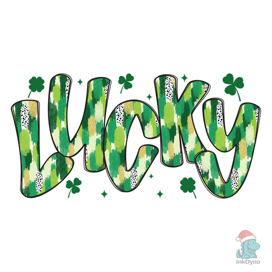 Lucky Shamrock Brushstroke - DTF Transfer