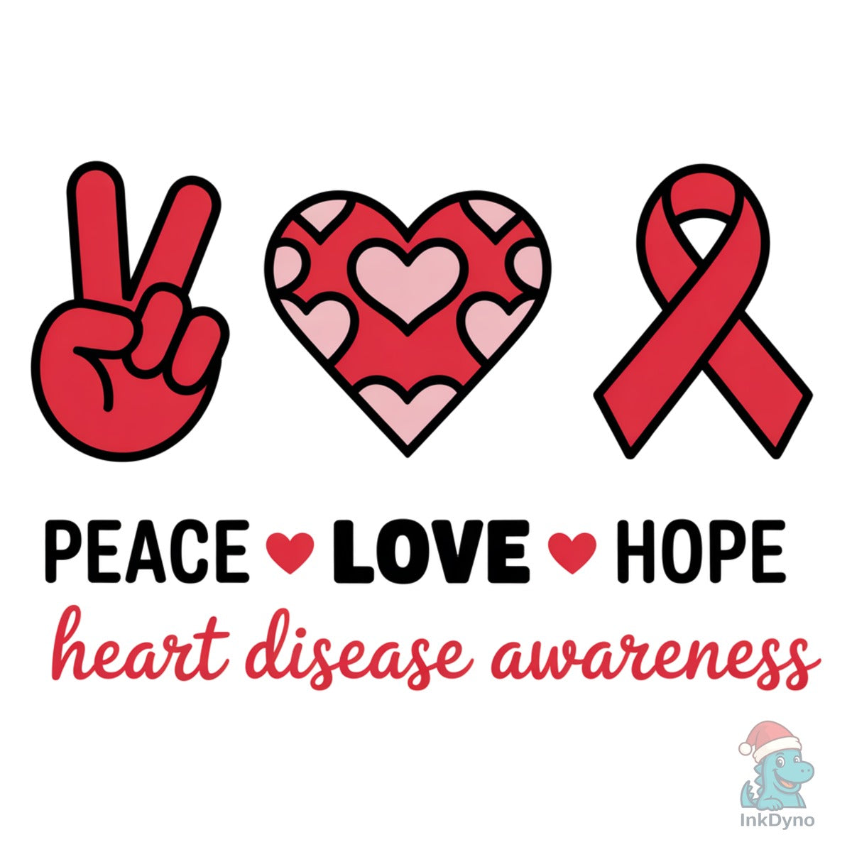 Peace Love Hope Heart Disease