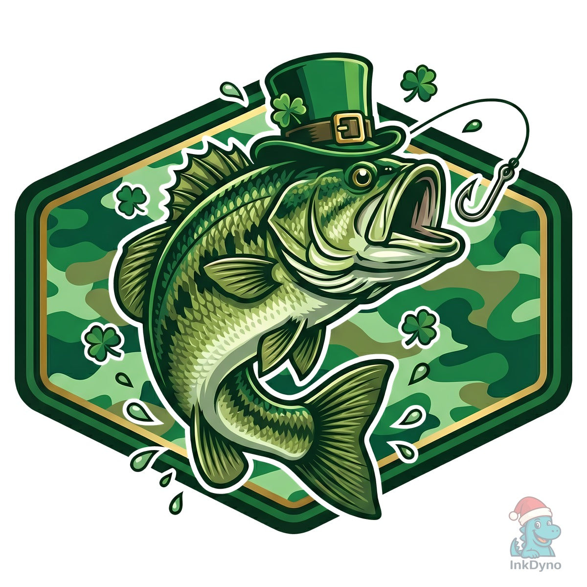 St Patrick's Day Fishing Camouflage