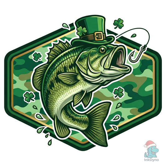 St Patrick's Day Fishing Camouflage - DTF Transfer