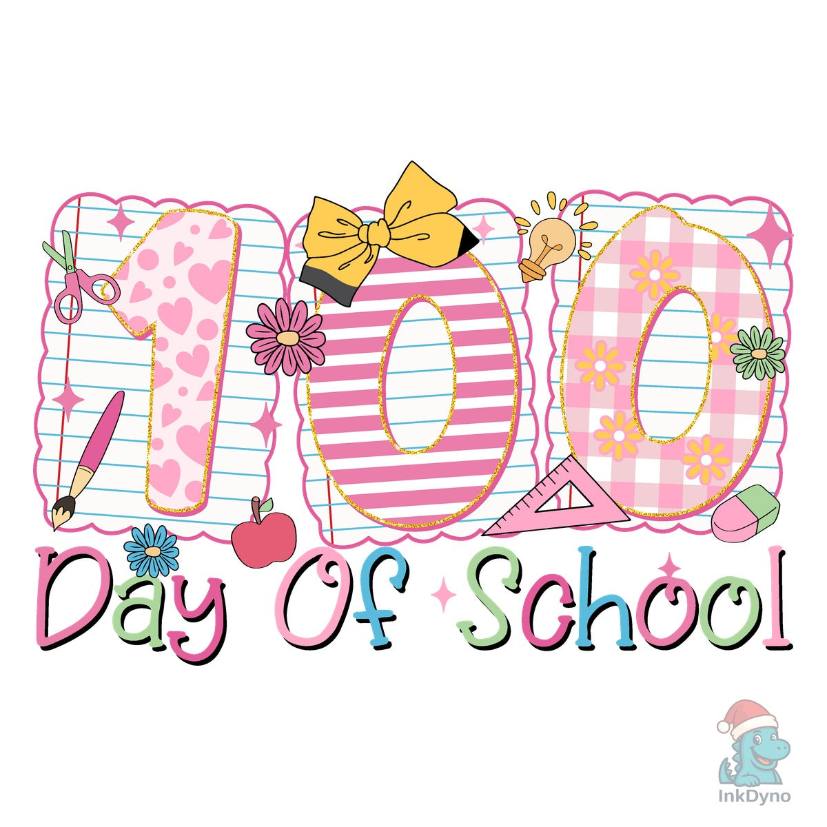 100 Days of School Cute Doodle
