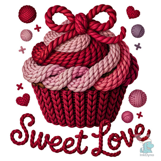 Faux Yarn Crochet Sweet Love - DTF Transfer