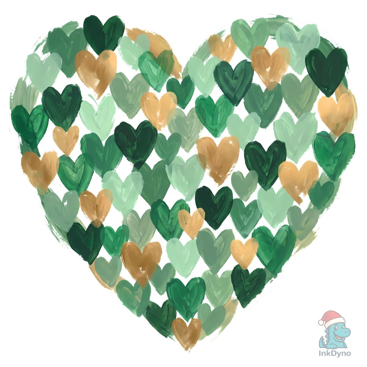 Hand Painted St Patrick's Day Heart