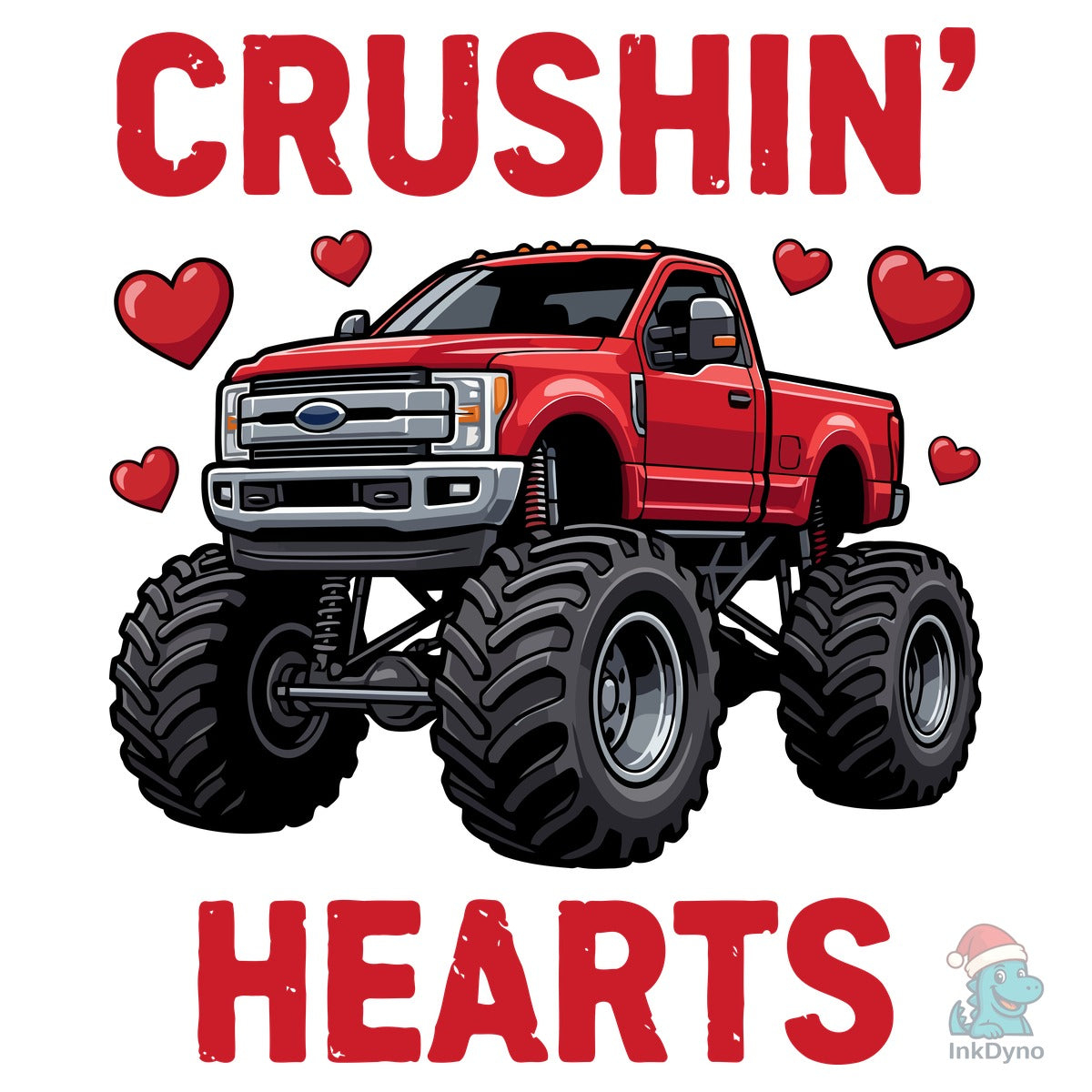 Kids Valentine Monster Truck