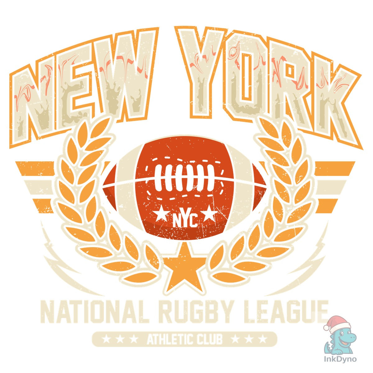 Vintage Rugby Football Varsity Design