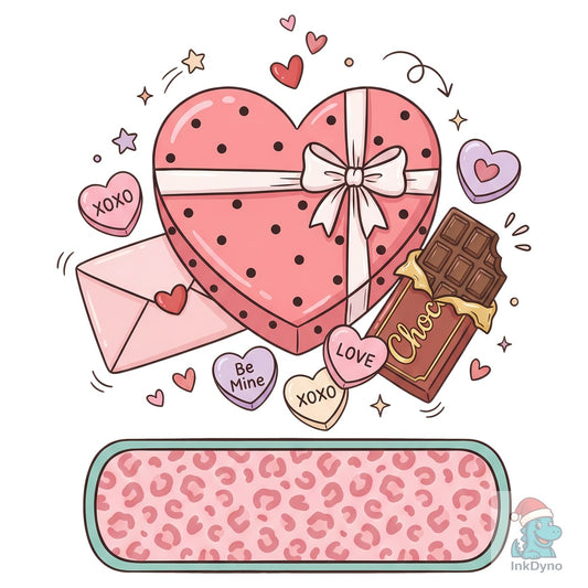 Cute Valentine Gift Box - DTF Transfer