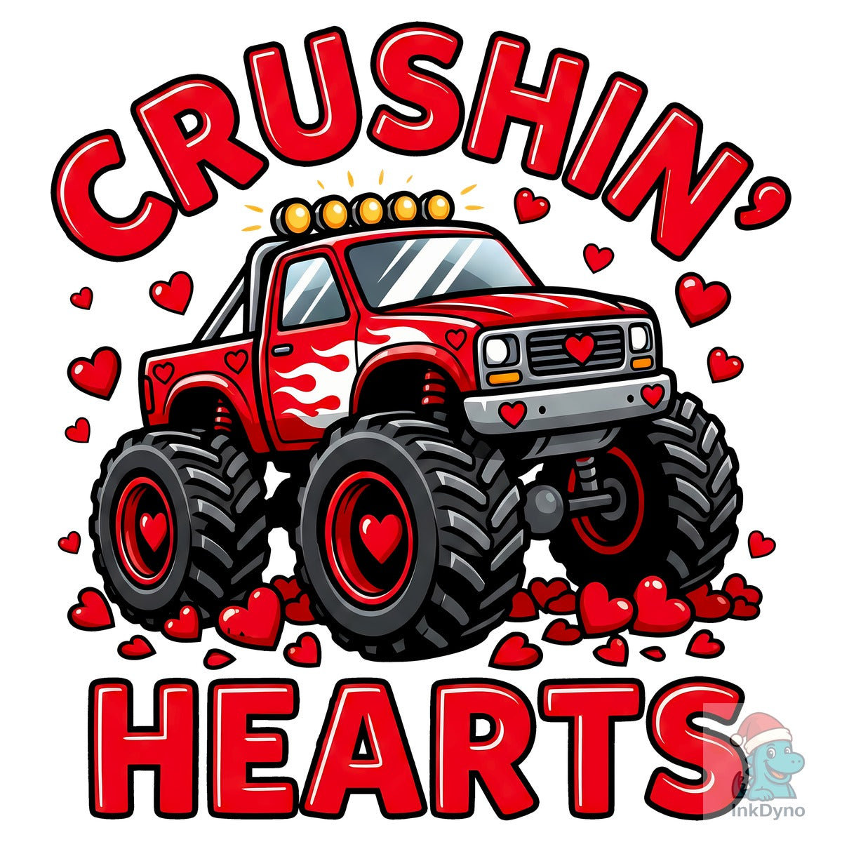 Funny Monster Truck Valentine Love