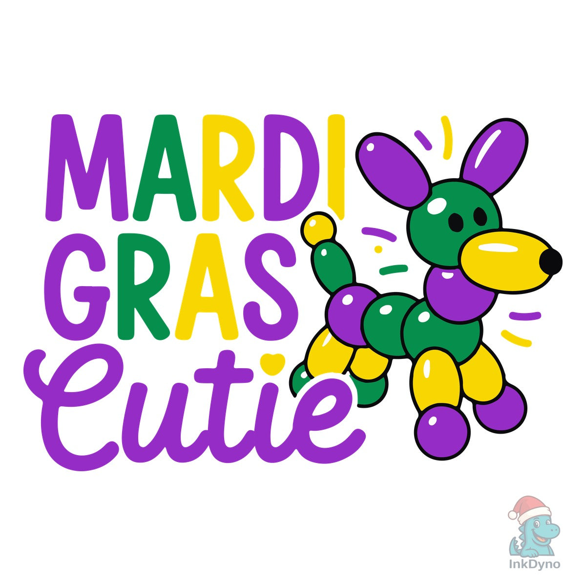 Kids Mardi Gras Cutie T-shirt Design