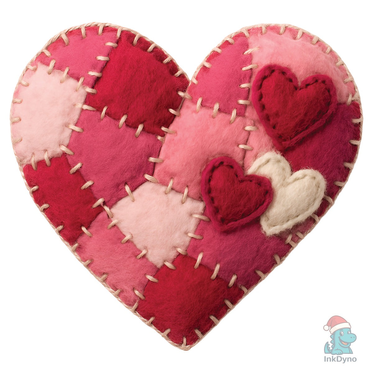Patchwork Valentine Valentines Heart