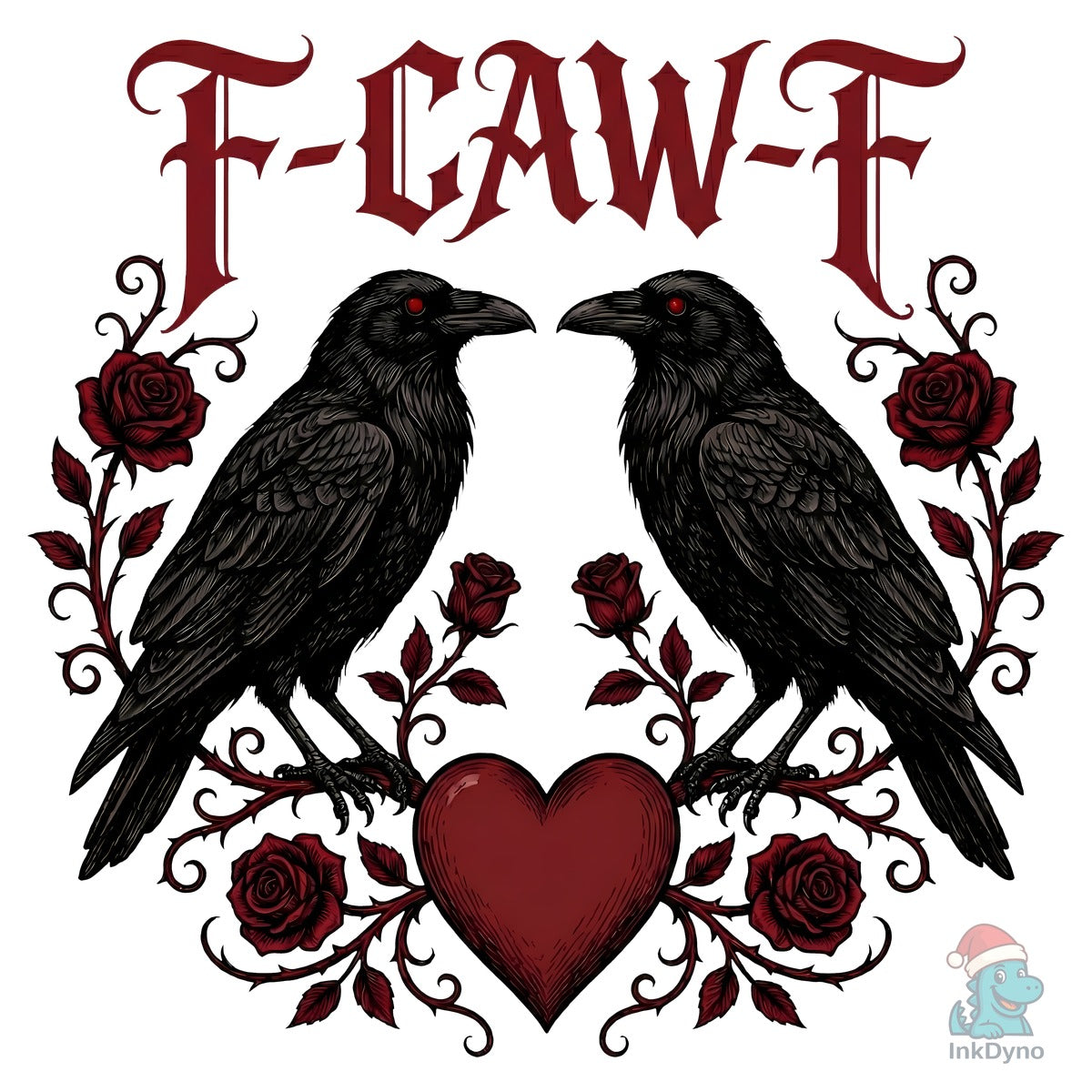 F-CAW-F Gothic Crow Valentine