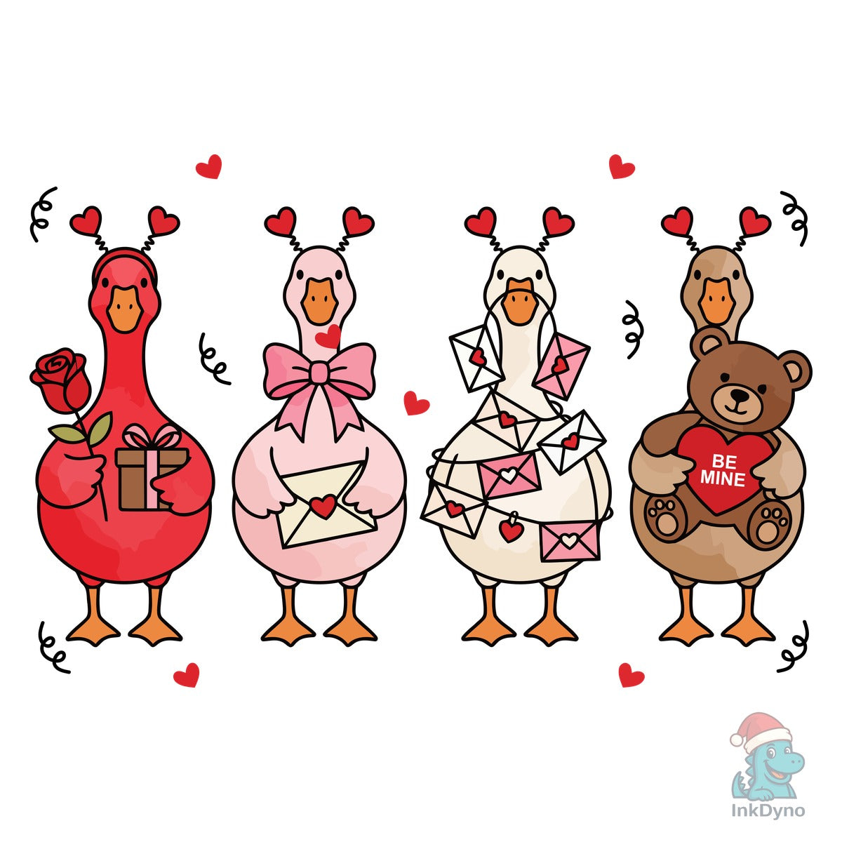 Funny Valentine Goose Valentines Day
