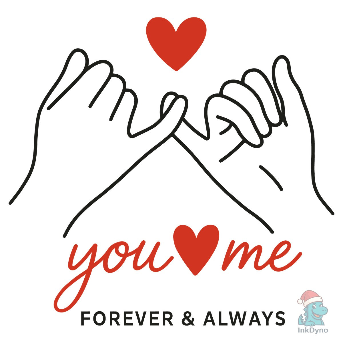 You Me Forever Love Illustration