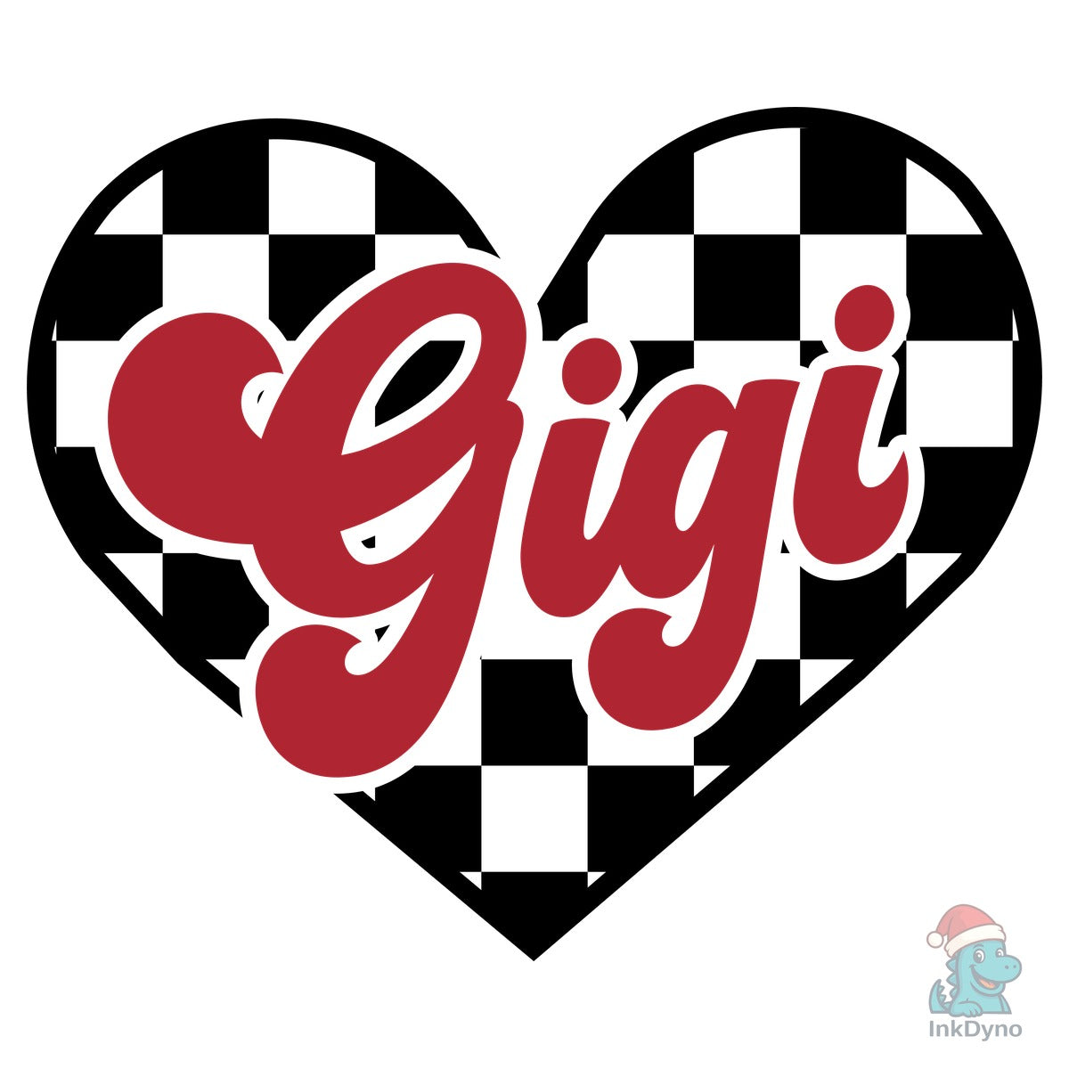 Gigi Checkered Heart