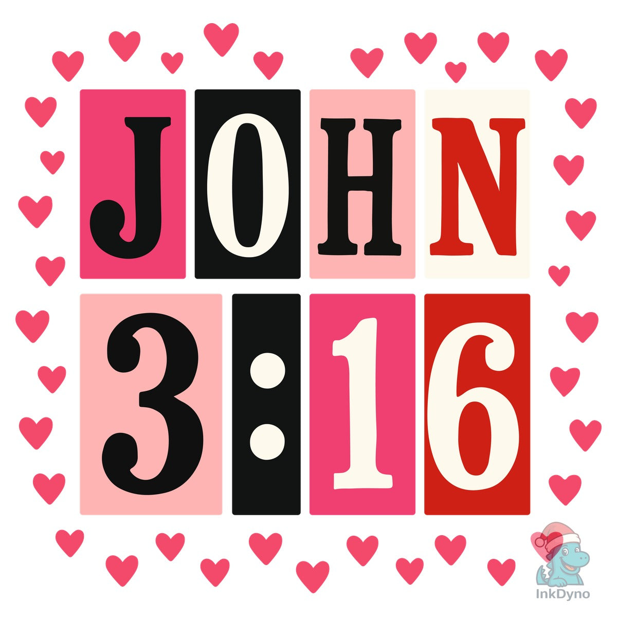 John 3 16 Preppy Valentine