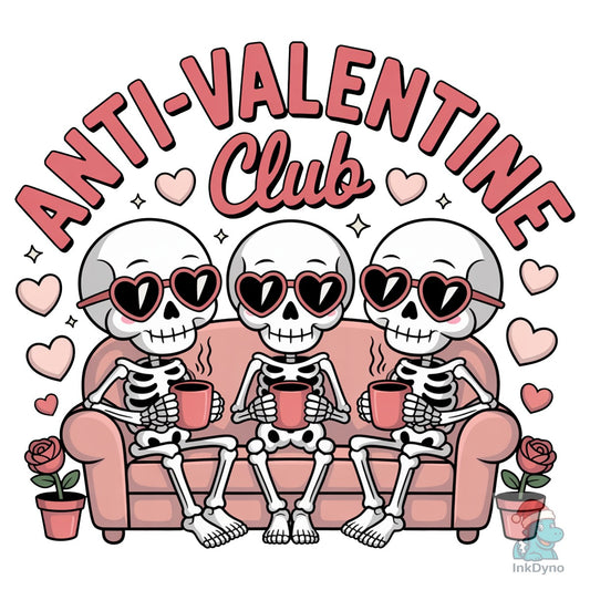 Funny Valentine's Anti Valentine - DTF Transfer